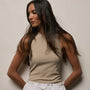 Sunset Tank in Light Khaki Pigment | James Perse Los Angeles