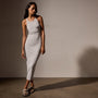 Ribbed Tank Dress in Salt Pigment | James Perse Los Angeles