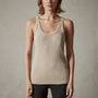 Square Neck Rib Tank in Biscuit | James Perse Los Angeles