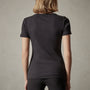 U Neck Short Sleeve  Tee in Black | James Perse Los Angeles