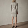 Wide Binding Long Sleeve Rib Dress in Mineral | James Perse Los Angeles