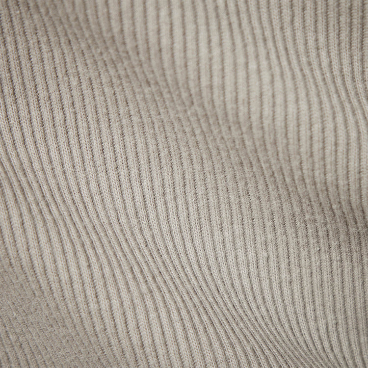 Wide Binding Long Sleeve Rib Dress in Mineral | James Perse Los Angeles