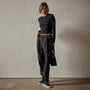 Double Pleat Trouser in Black | James Perse Los Angeles