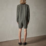 Nylon Linen Herringbone Boilersuit in Marsh Pigment | James Perse Los Angeles