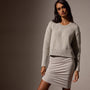 Organic Cotton Funnel Neck in Salt | James Perse Los Angeles