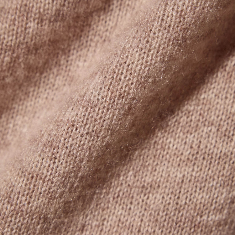 Soft Featherweight Cashmere Deep V Sweater in Coyote | James Perse Los Angeles