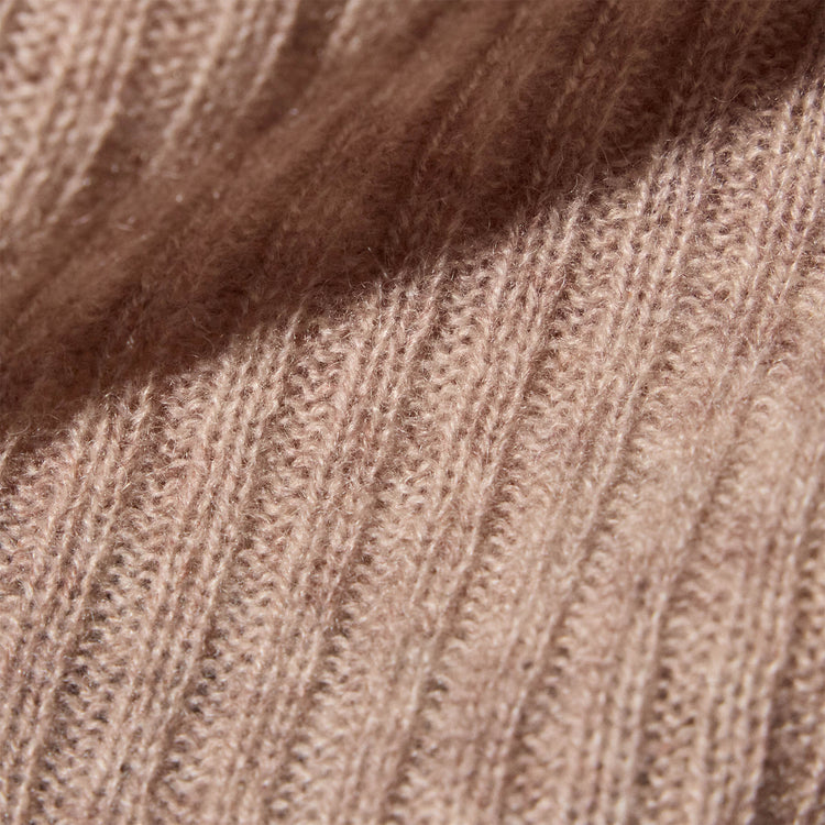 Soft Featherweight Cashmere Crew Neck Sweater in Coyote | James Perse Los Angeles