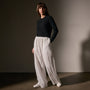 Cashmere Cropped Crew Neck in Black | James Perse Los Angeles