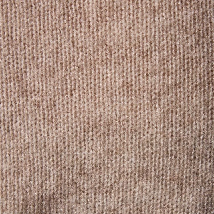 Soft Featherweight Cashmere Cropped Sweater in Light Beige | James Perse Los Angeles