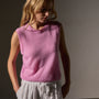 Open Knit Cashmere Vest in Blossom | James Perse Los Angeles