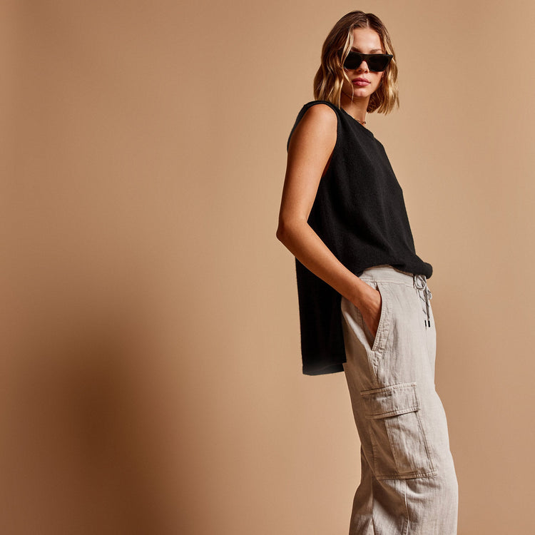 Zuma Cargo Pant in Salt Pigment | James Perse Los Angeles
