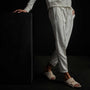 Piped Pintuck Track Pant in Everest White | James Perse Los Angeles