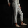 Piped Pintuck Track Pant in Everest White | James Perse Los Angeles