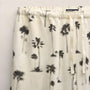 Printed Washed Silk Wide Cuff Pant in Allover Palm Print | James Perse Los Angeles