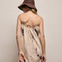 Printed Washed Silk Strappy Cami Dress in Pink Tie Dye | James Perse Los Angeles