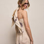 Printed Washed Silk Strappy Cami Dress in Pink Tie Dye | James Perse Los Angeles