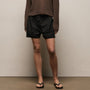 Stretch Poplin Boxer Short in Black | James Perse Los Angeles