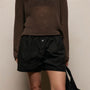Stretch Poplin Boxer Short in Black | James Perse Los Angeles