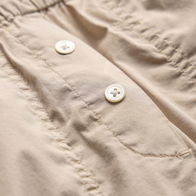 Stretch Poplin Boxer Short In Stone Pigment | James Perse Los Angeles