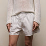 Stretch Poplin Boxer Short in White | James Perse Los Angeles