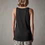Linen Jersey Tank in Black | James Perse Los Angeles
