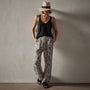 Linen Jersey Tank in Black | James Perse Los Angeles