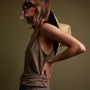 Linen Jersey Tank in Old Gold | James Perse Los Angeles