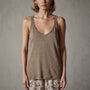 Linen Jersey Tank in Old Gold | James Perse Los Angeles