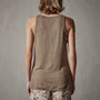 Linen Jersey Tank in Old Gold | James Perse Los Angeles