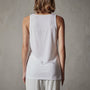 Linen Jersey Tank in White | James Perse Los Angeles