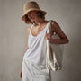 Linen Jersey Tank in White | James Perse Los Angeles