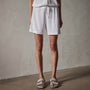 Linen Jersey Short in White | James Perse Los Angeles