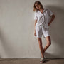 Linen Jersey Short in White | James Perse Los Angeles