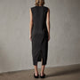 Linen Jersey Column Dress in Black | James Perse Los Angeles