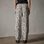 Palm Printed Linen Pant in Carbon | James Perse Los Angeles