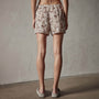 Palm Printed Linen Short in Nutmeg | James Perse Los Angeles