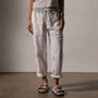 Mixed Media Poplin Pant in White Pigment | James Perse Los Angeles