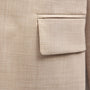 Relaxed Wool Blend Melange Blazer in Heather Stone | James Perse Los Angeles
