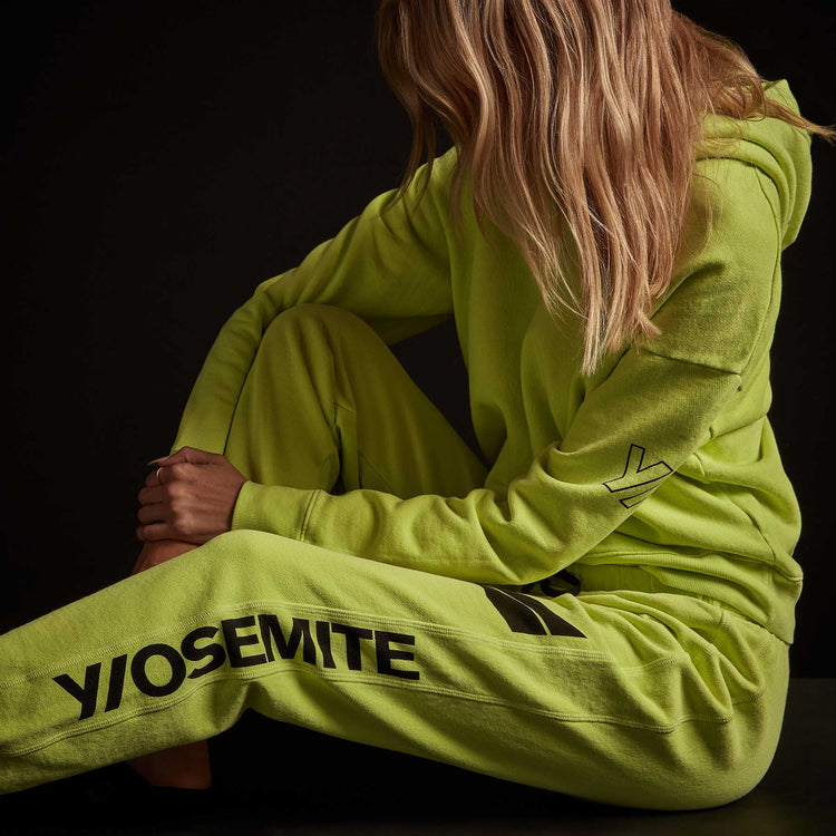 Y/OSEMITE French Terry Sweatpant - Bright Neon/Black | James Perse Los Angeles