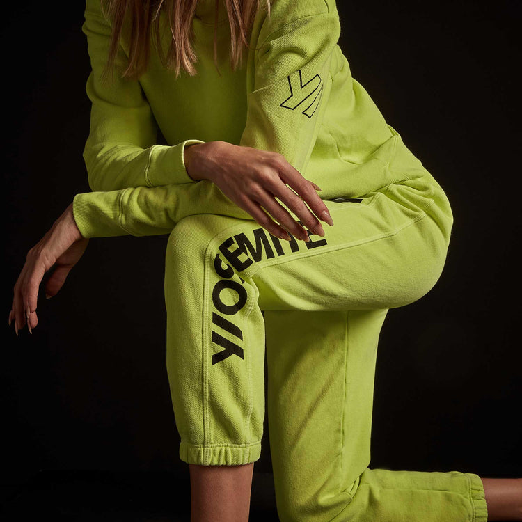 Y/OSEMITE French Terry Sweatpant - Bright Neon/Black | James Perse Los Angeles