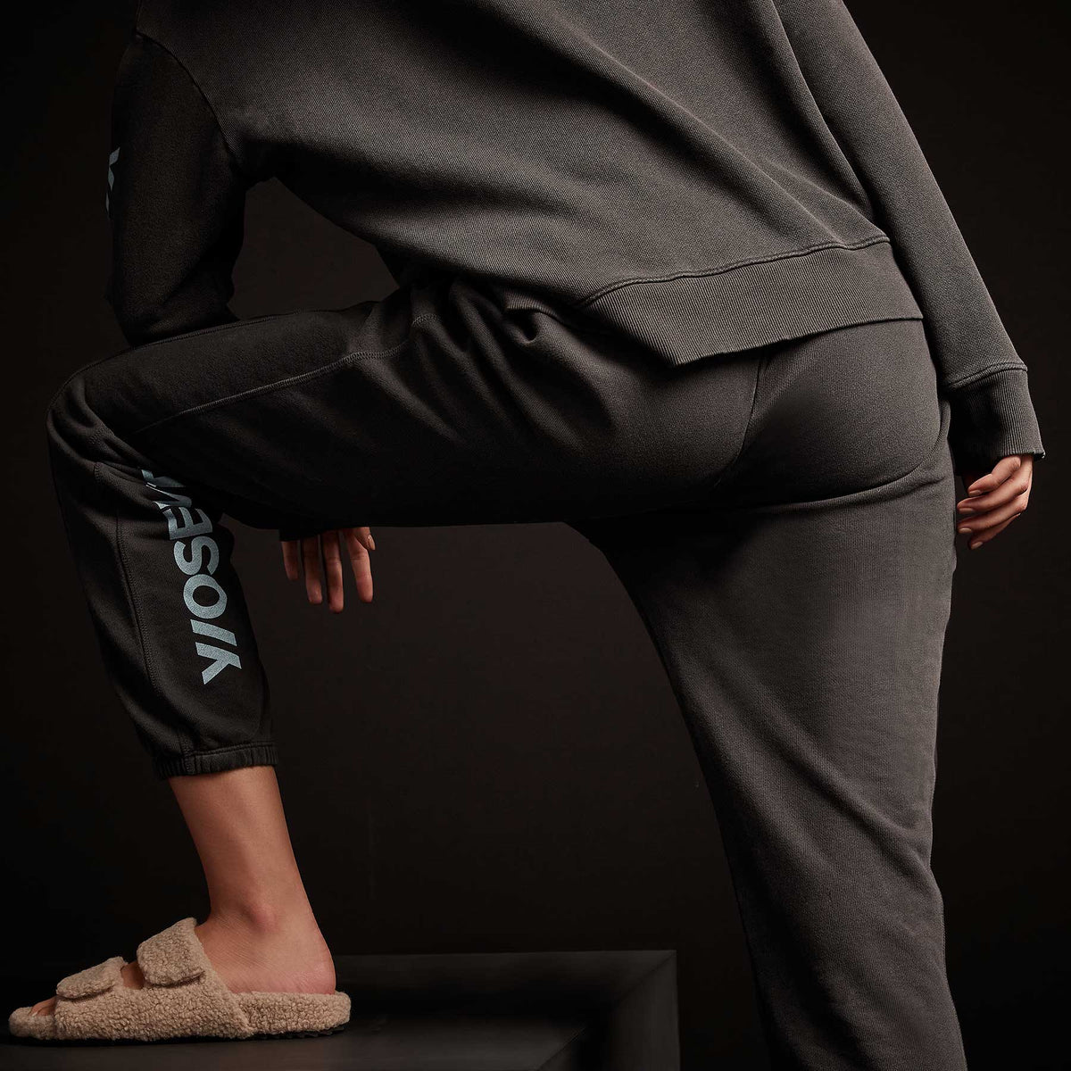 Y/OSEMITE Classic French Terry Sweatpant - Carbon Pigment/Calistoga | James Perse Los Angeles