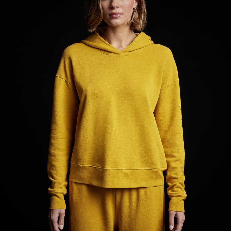 Y/OSEMITE Graphic Pullover Hoodie in Crocus Yellow | James Perse Los Angeles
