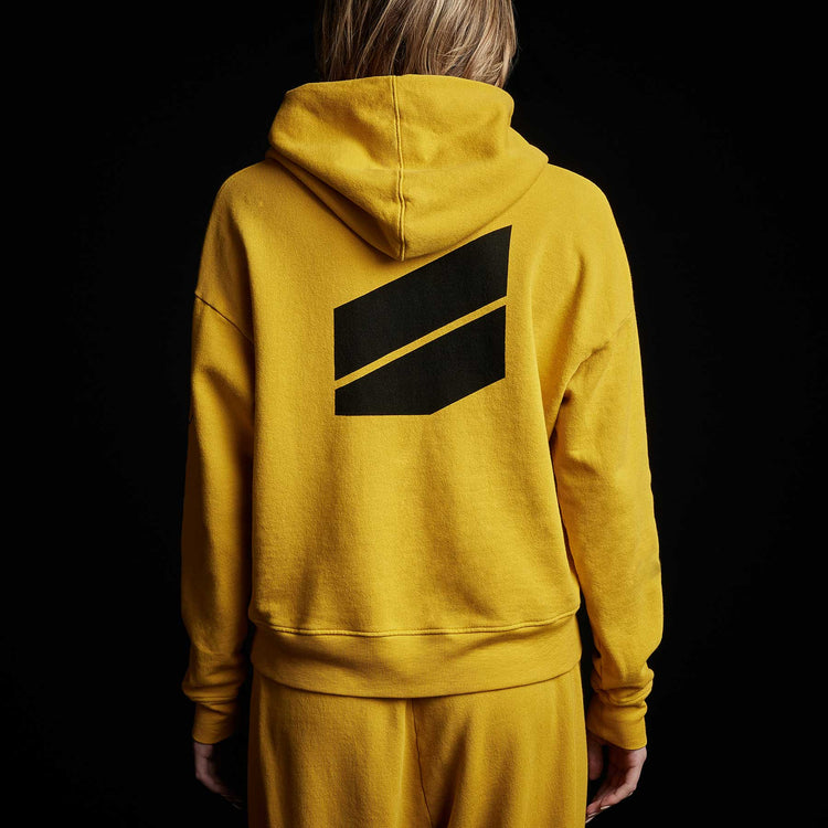 Y/OSEMITE Graphic Pullover Hoodie in Crocus Yellow | James Perse Los Angeles