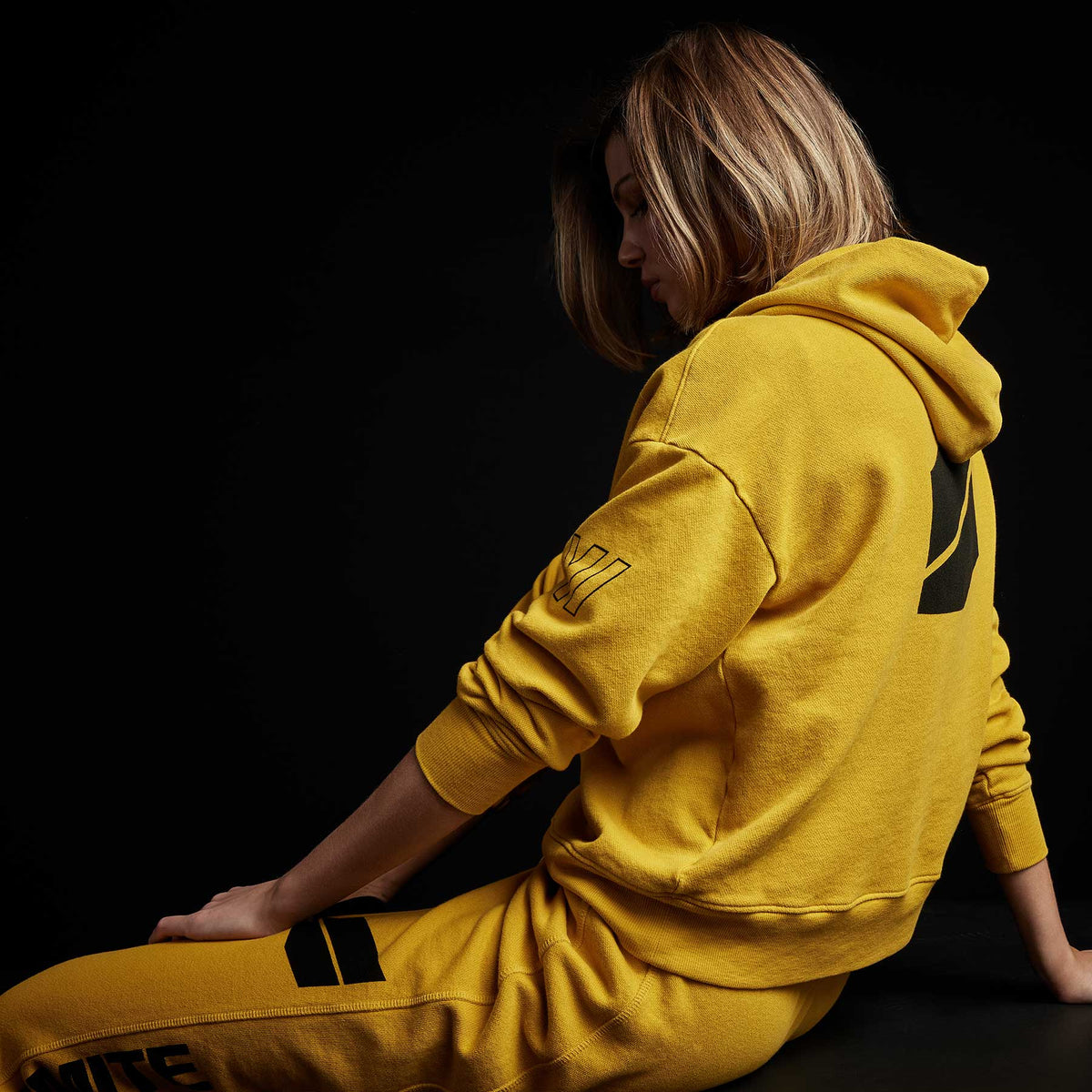 Y/OSEMITE Graphic Pullover Hoodie in Crocus Yellow | James Perse Los Angeles