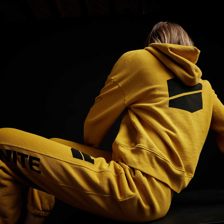Y/OSEMITE Graphic Pullover Hoodie in Crocus Yellow | James Perse Los Angeles