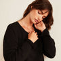 French Terry Sweat Top In Black | James Perse Los Angeles