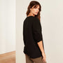 French Terry Sweat Top In Black | James Perse Los Angeles