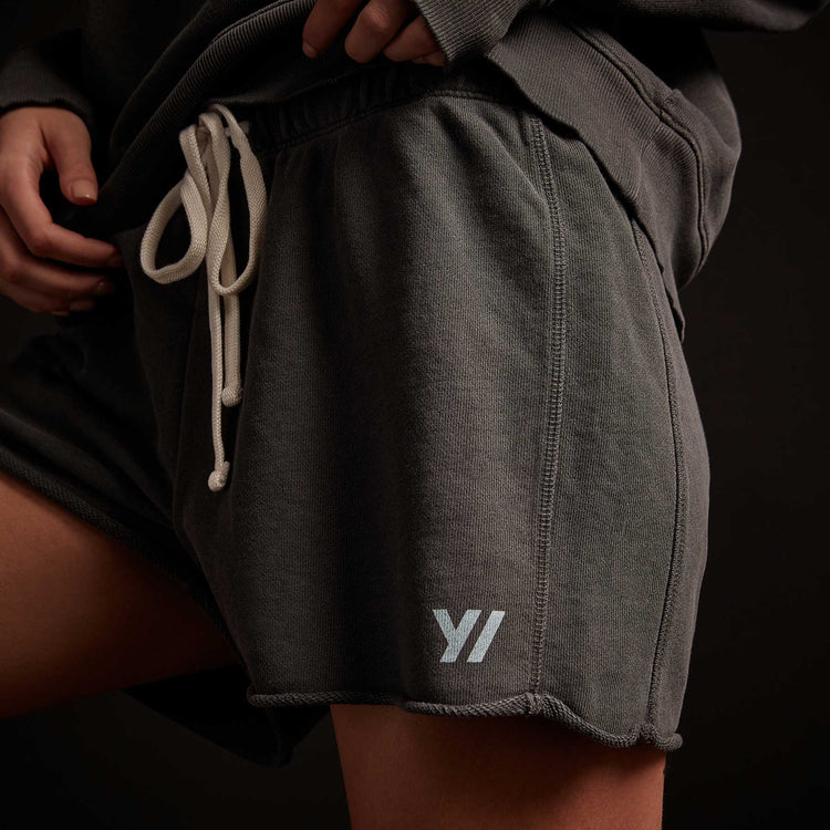 Y/OSEMITE French Terry Sweat Short - Carbon Pigment/Calistoga | James Perse Los Angeles