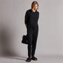 Recycled Cashmere Track Pant in Black | James Perse Los Angeles
