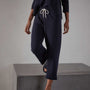 Recycled Cashmere Cropped Pant in Navy Blue | James Perse Los Angeles